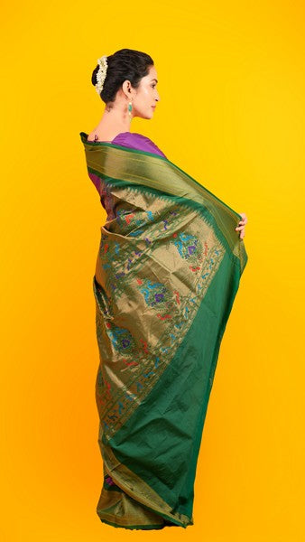 Kanjivaram Silk Vibrant Fuchsia