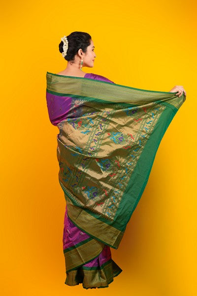 Kanjivaram Silk Vibrant Fuchsia