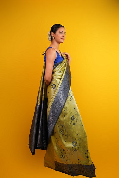 Kanjivaram SilK Olive Green
