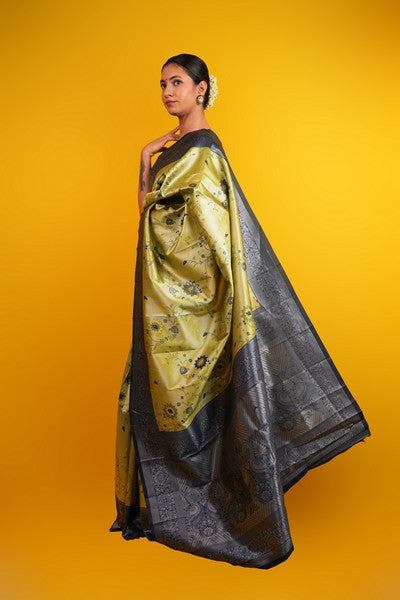 Kanjivaram SilK Olive Green