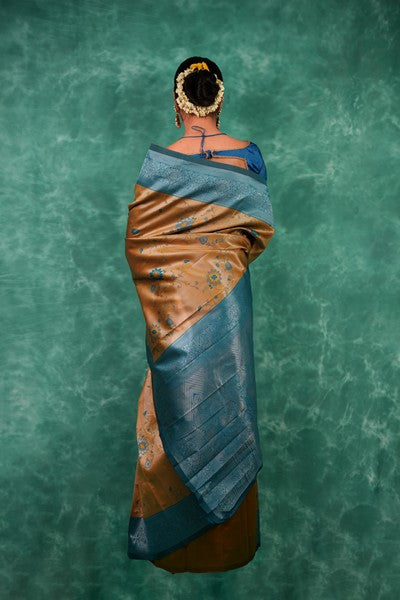 Kanjivaram Silk Light Gold