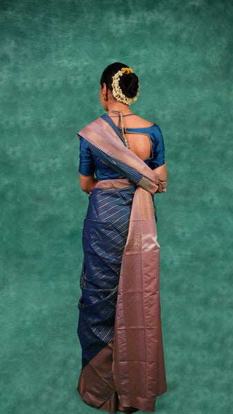 Kanchipuram Silk Navy Blue