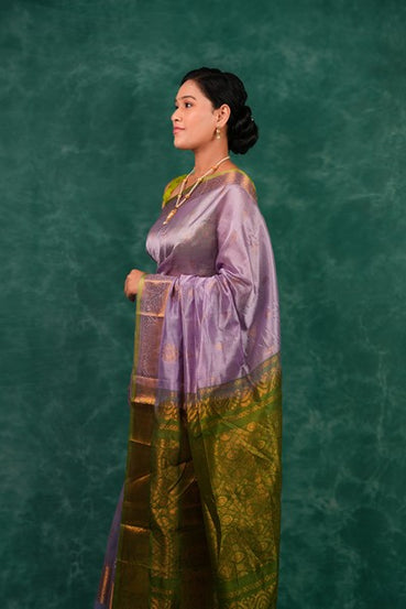 Kanjivaram Silk Soft Lavender
