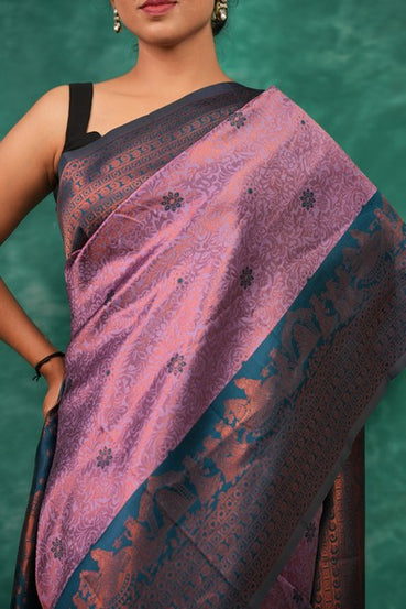 Kanjivaram Silk Wine Color