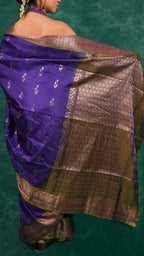 Tussar Silk   Aubergine