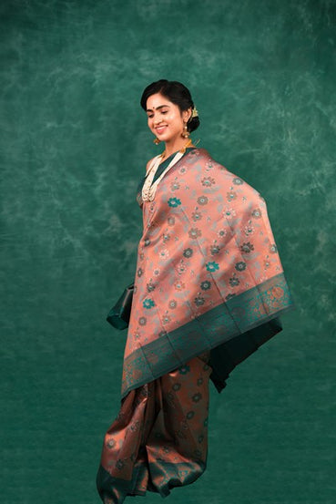 Kanchipuram Silk  Dusty Rose