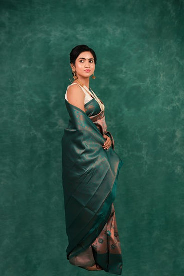 Kanchipuram Silk  Dusty Rose