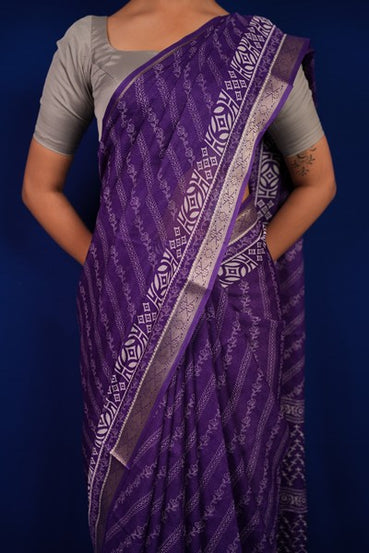 Bandhani Captivating Purple