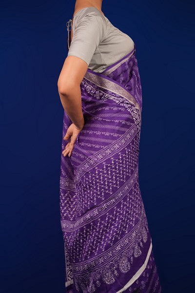 Bandhani Captivating Purple