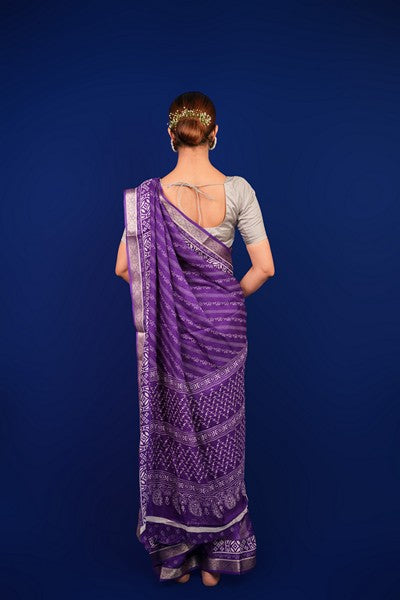 Bandhani Captivating Purple