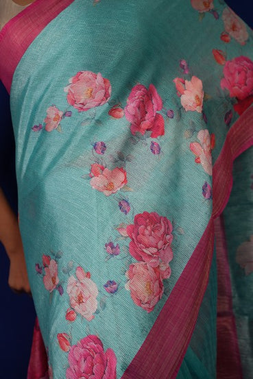 Digital Print Light Teal