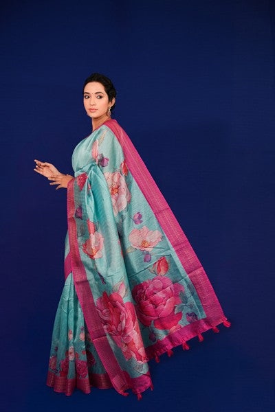 Digital Print Light Teal