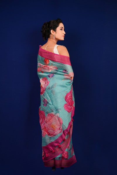 Digital Print Light Teal