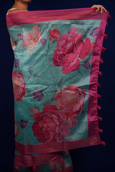 Digital Print Light Teal