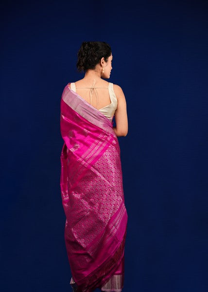 Uppada Pattu  Fuchsia Pink