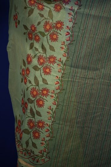 Tissue Saree Sage Green