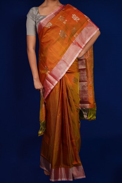 Uppada Pattu Mustard Yellow