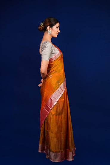 Uppada Pattu Mustard Yellow