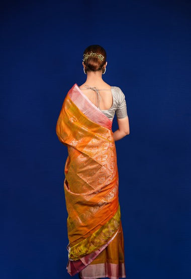 Uppada Pattu Mustard Yellow