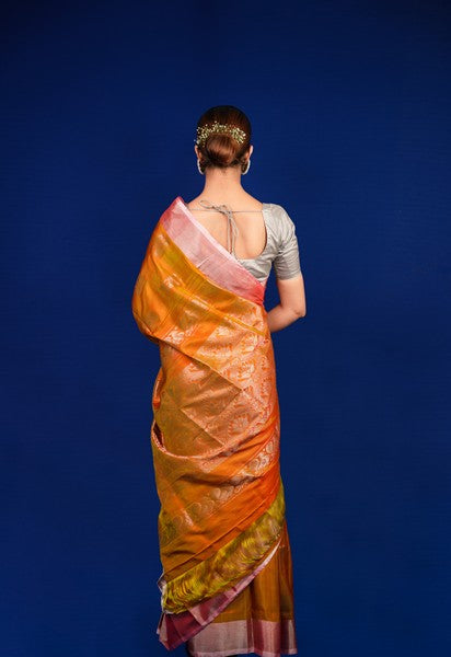 Uppada Pattu Mustard Yellow