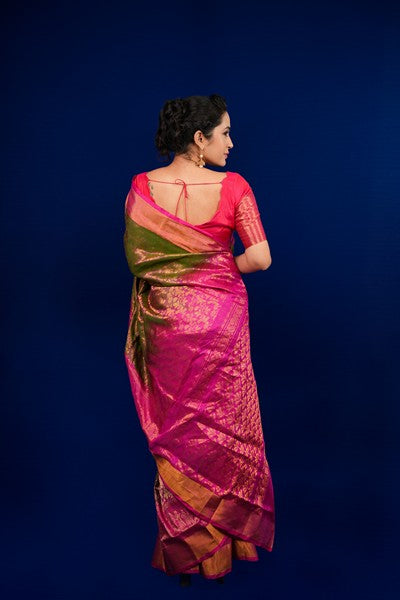 Uppada Allover Moss Green