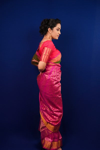 Uppada Allover Moss Green