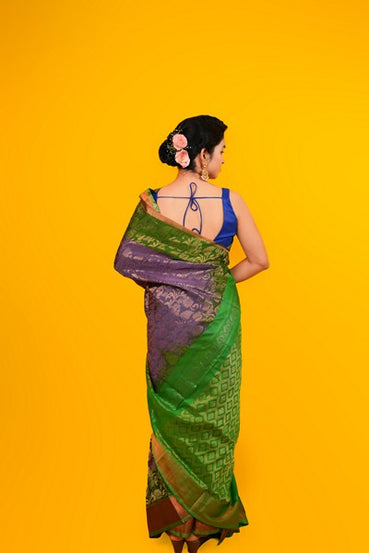 Uppada Allover  Dusky Lavender