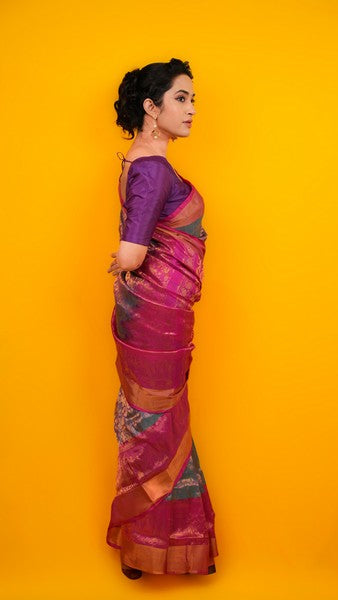 Uppada Allover Dusky Grey