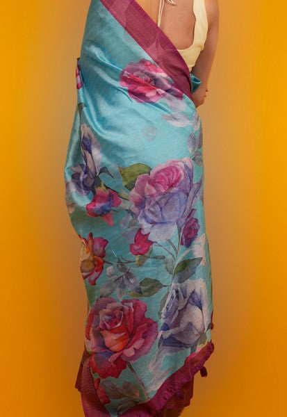 Digital Print Sky Blue