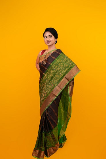 Uppada Anchulatha Emerald Green