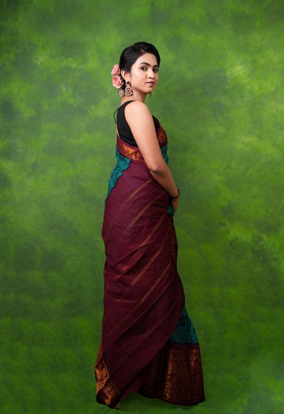 Meena Cotton Peacock Green