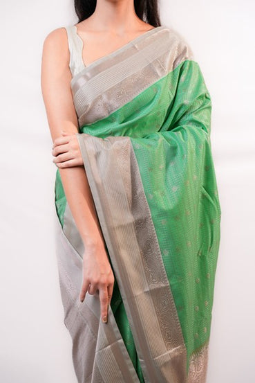 Kanchipuram Silk Pistachio Green