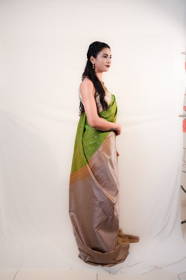 Kanchipuram Silk  Lime Green