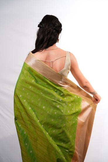 Kanchipuram Silk  Lime Green