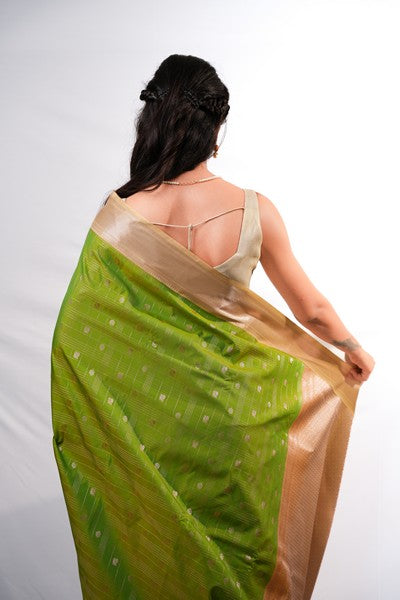 Kanchipuram Silk  Lime Green