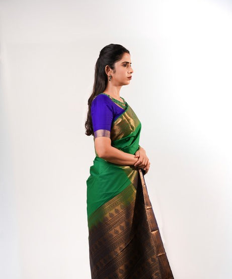 Kanchipuram Emerald Green
