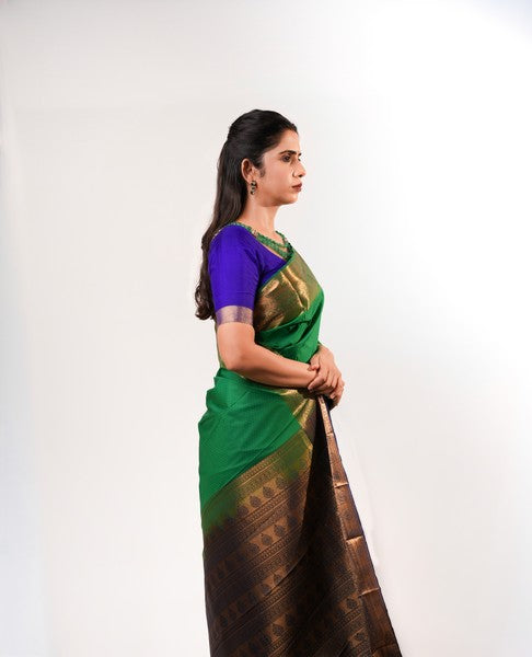 Kanchipuram Emerald Green