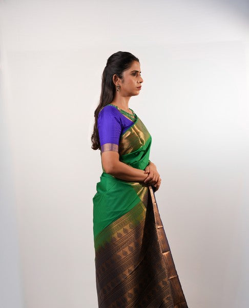 Kanchipuram Emerald Green