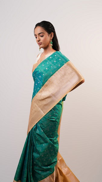 Teal Treasure Peacock Green