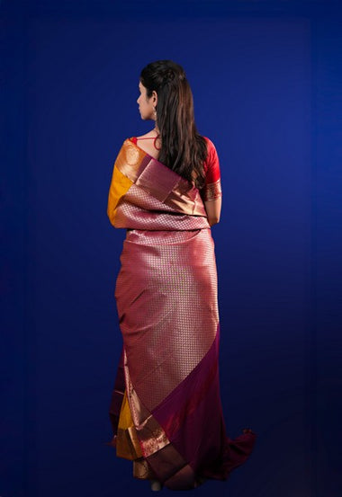 Kanchipuram Silk Mustard Yellow