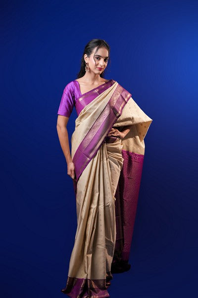 Kanchipuram Silk Light Beige