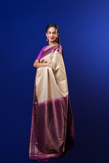 Kanchipuram Silk Light Beige