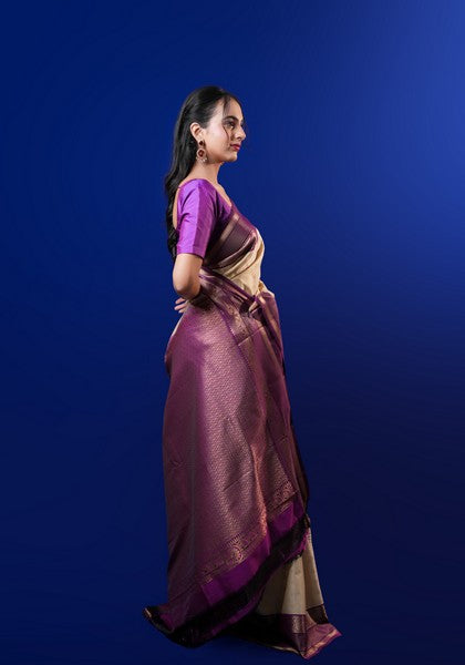 Kanchipuram Silk Light Beige