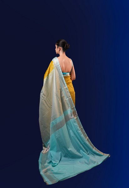 Kanchipuram Silk Mustard Yellow