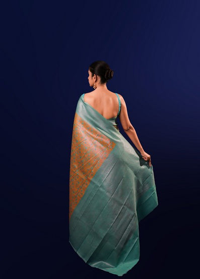 Kanchipuram Silk Deep Orange