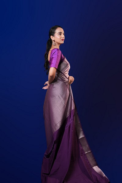 Kanchipuram Silk Serene Lilac