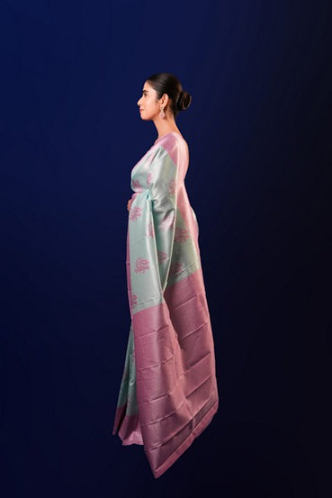 Kanchipuram Silk  Light Mint Green