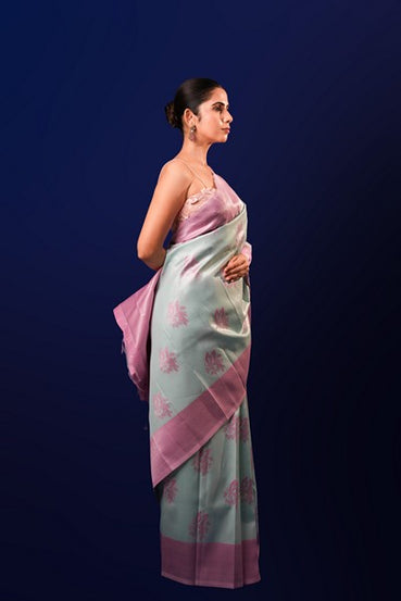 Kanchipuram Silk  Light Mint Green