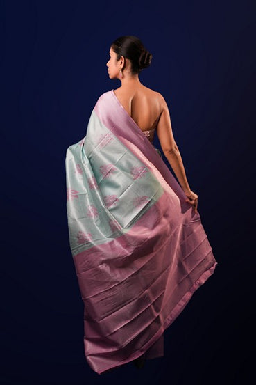 Kanchipuram Silk  Light Mint Green