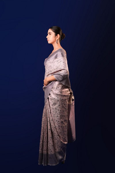 Kanchipuram Saree Lavender Grey